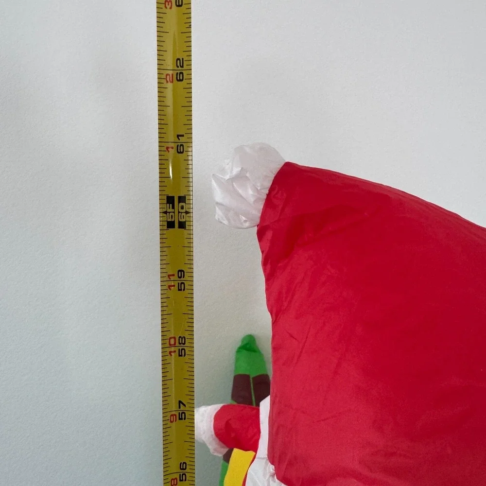 Christmas Santa‎ Riding Dinosaur Airblown Inflatable Decor LED BlowUp Lawn Dino